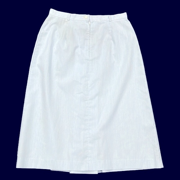 🛑🛑SOLD Vintage 70s Blue Pinstripe Ship n Shore Skirt - Picture 11 of 16